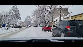 Carosabil și trafic &icirc;n condiții de iarnă la Beiuș, 8 ianuarie 2026, ora 11