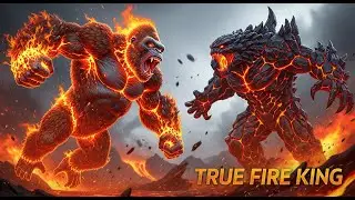 Fire Guardian King Kong vs Lava Beast King EPIC Monster Battle