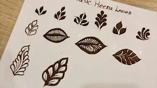 Basic leaves Mehndi class day 2/60 basic to advance mehndi class new tutorial #viralvideos #mehndi 