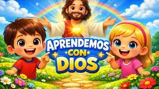 🎵 Aprendemos con Dios 🙌 | Canción Cristiana Infantil para Educar a los Niños 📖✨