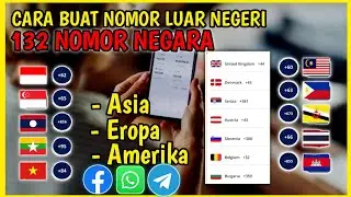 CARA BUAT NOMOR LUAR NEGERI UNTUK WHATSAPP, TELEGRAM, FACEBOOK, WECHAT, DLL