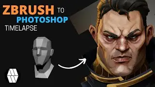 ZBrush to Photoshop Timelapse - 'Arcane Bust' Concept