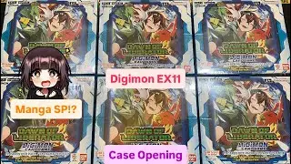 Digimon Card Game EX-11 Dawn of Liberator English Ver Booster Box Case Opening X12 Boxes Manga SP！？
