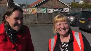 Pat Glass campaigning in Redcar for Anna Turley