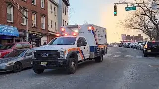 Jersey City, NJ JCMC Ems Ambulance MC-73 Responding