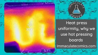 Comic Book Heat Press FLIR camera, We we use a hot pressing board