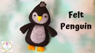 Penguin Felt Plush DIY Tutorial 🐧 | Felt Animal Crafts | Felt Crafts | Aureliarts
