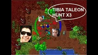 JOGANDO TIBIA COM A MAN&Eacute; E O RAFAUM ! TIBIA OT SERVER TALEON hunt x3