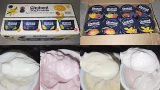 Costco Sale Item Review Chobani Greek Yogurt Vanilla Cherry Berry Mango Raspberry Lemon Taste Test
