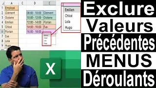 Menu déroulant avec Exclusion
