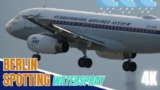 4K LIVE WATERSPRAY ACTION Berlin Airport Spotting, 01.06.2025