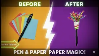 How to Make a DIY Party Popper 🎉 Using a Pen and Piece of Paper! (Easy Craft)