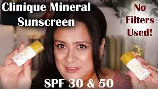 CLINIQUE Mineral Sunscreen Fluid for Face - DRY MATURE skin review!!