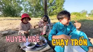Huyền Hrê Cùng Chị Cả Chạy Trốn Khi Phát Hiện 2 Chàng Trai Về & Rất Tiếc Khi Lần Đầu Ăn Sam Nướng