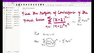 Radius of Convergence -Part 5
