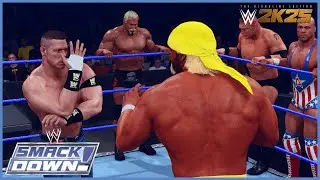 WWE 2K25 /  W.W.E Smackdown  -  Team Cena vs Team Hogan
