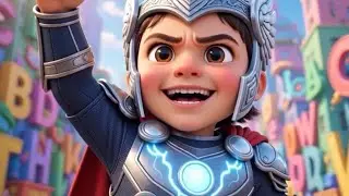 ABC Learning in Hindi | Superhero Saves Alphabet A to Z | Kids Learning Video