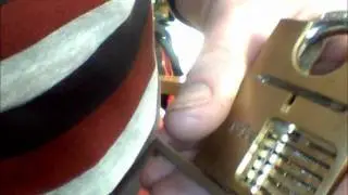 playing with the master lock cut away
