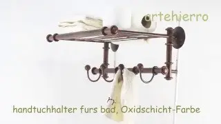 Handtuchhalter bad rustikalen Stil mit vielen verschiedenen