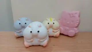 Squishy Haul ASMR🩷 Dream Sakura Hamster Squishies and Hello Kitty Squishy 慢回弹分享🩷 造梦樱花白仓鼠慢回弹 HK慢回弹