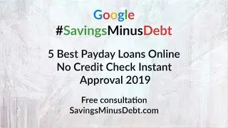 5 Best Payday Loans Online No Credit Check Instant Approval 2019