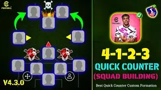 🔥 Best 4-1-2-3 Quick Counter Formation & Squad Build | eFootball 2025 V4.3.0 💥 eFootball Australia