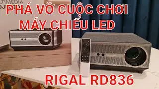 M&aacute;y chiếu Rigal RD836 (Yaber Ace K1) -  1000 Ansi lumens - Ph&aacute; vỡ cuộc đua m&aacute;y chiếu mini LED