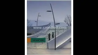 New Style Landscape LED Street Lights are Used in Squares, Parks, Paths LED Pole Light Lamps