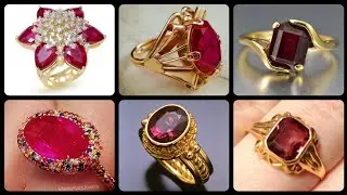 Top Beautiful Vintage-Inspired Gold & Ruby Engagement Rings Wedding Rings Collection