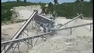 Philippines Mining Site: Heavy Hammer Crusher in Action