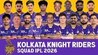 IPL 2026 - Полный состав команды Kolkata Knight Riders на финал | Список игроков команды KKR 2026...