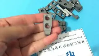 Machining tungsten carbide wear parts.