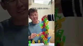 Chairs Stacking Tower Game ||Suspend Family Game😯 36 Pcs Chair |chair toys game | games | kids games