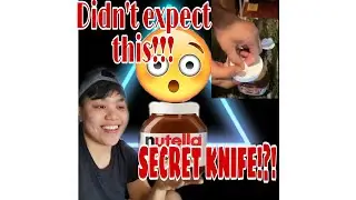 #NUTELLA SECRET KNIFE!! hidden in the cap!! totoo nga ba?!