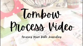 Bright Tombow Process Video in my Documenting Journal #mixedmediaart #biblejournaling 💝
