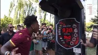 IShowSpeed Tries To Break The High Score On Punching Bag