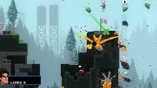 BROFORCE - Full Campaign Solo Gameplay on HARD part 08