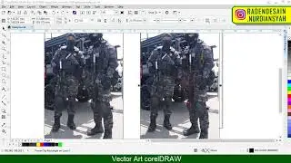 Cara Bikin Vector Senjata - Speed Art Using Coreldraw x8 - Raden Desain Official