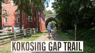 The Kokosing Gap Trail -- Tunnels, Trains & Trestles Await!  Biking Ohio