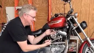 Harley Davidson sportster. New 2+ jiffy stand, spring, bushings, for 6 over forks.