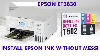 Epson ET 3830 Ink Install [Step-By-Step Tutorial]