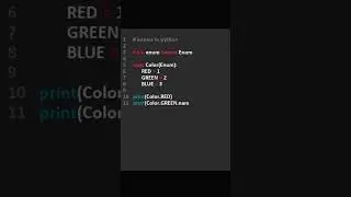 Enums in python
