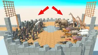 Remastered All Animals vs All Units on Arena in Animal Revolt Battle Simulator