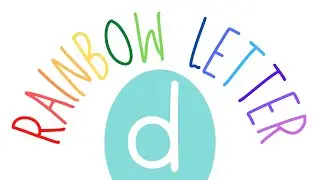Learn to Write | Lowercase Letter d | Rainbow Letters for Kids