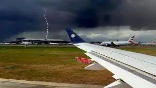 Stormy flight !  🇬🇧 London - Paris CDG 🇫🇷  Air France Airbus A220 [FULL FLIGHT REPORT]