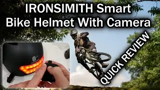 IRONSIMITH Smart Bike Helmet SH10 Bluetooth Helmet with Turn Signal Full Review With Camera Footage