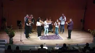 Folkemusikklaget Havbrusen. Lagspel hardingfele sen. Vestlandskappleiken 2025