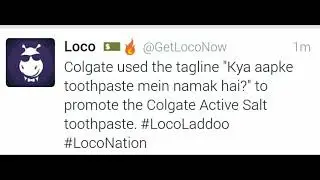 Loco social media ladoo for 31 may 1:30 pm