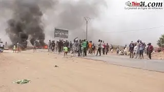 Les jeunes de Mbour 4 extension d&eacute;versent leur col&egrave;re dans la rue