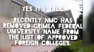 Is Crimea Federal University name has been removed from NMC list ??? #Crimea #NMC #list #crimeanmc